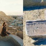 a view of the inscriptions and city view of mesen