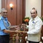 sept 18 air marshal tarun chaudhry air officer commanding in chief central air command prayagaraj called on bihar governorjfif